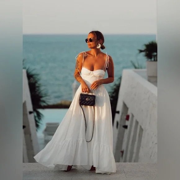 ZARA RUFFLED POPLIN DRESS - Picture 3 of 14